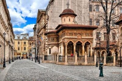Bucharest Old Town Walking Tour - Entering Bucharest’s Old Town from Str. Franceză